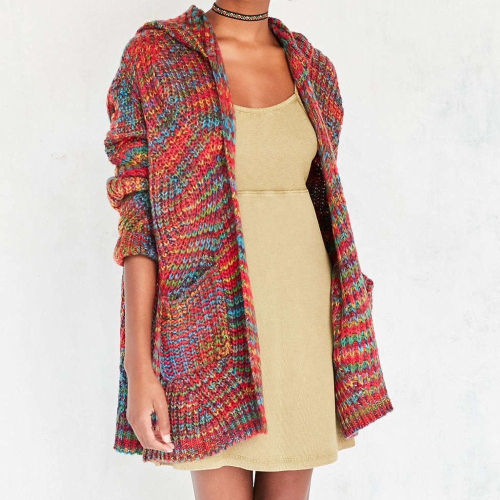 UNIF Rainbow Raya Hooded Cardigan